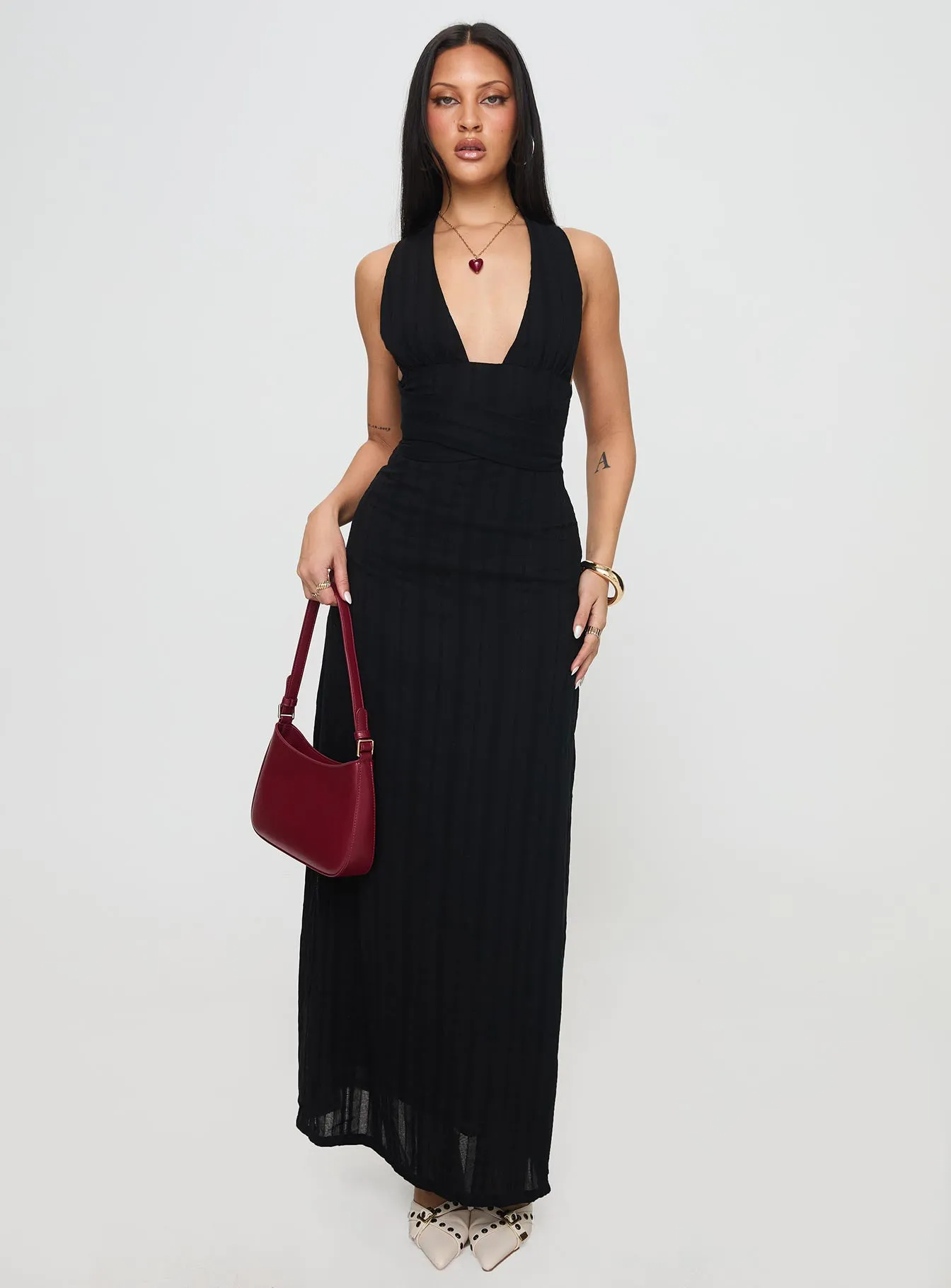 Alsace Maxi Dress Black