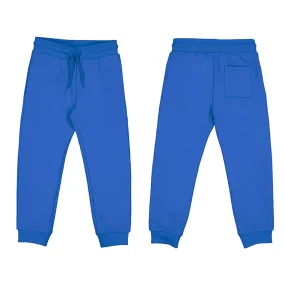 Basic Cuffed Fleece Pant-Cerulean