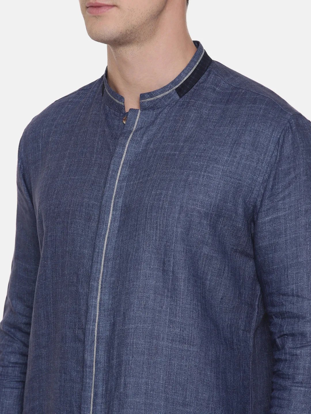 Blue Linen Shirt - MM0800