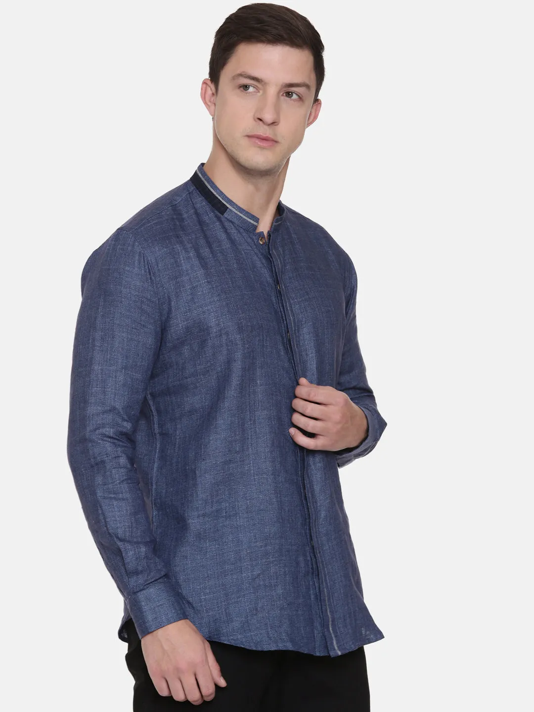 Blue Linen Shirt - MM0800