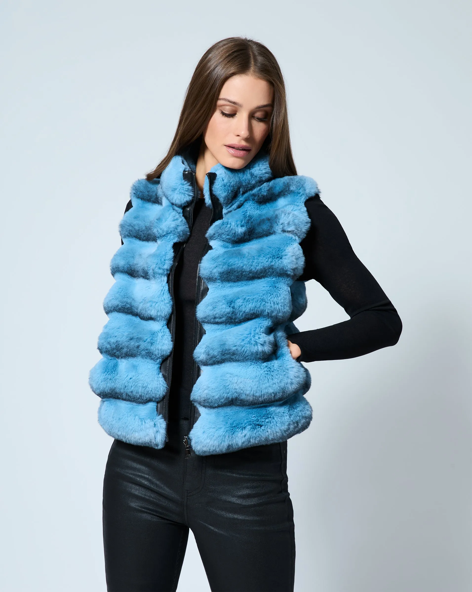 Chinchilla Faux Fur Vest