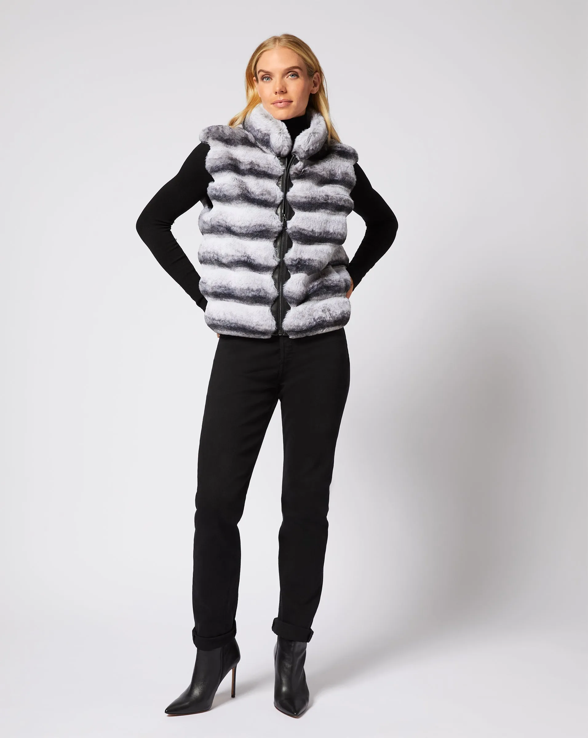 Chinchilla Faux Fur Vest