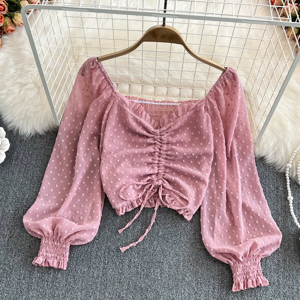 Cute long sleeve tops fashion tops     S201