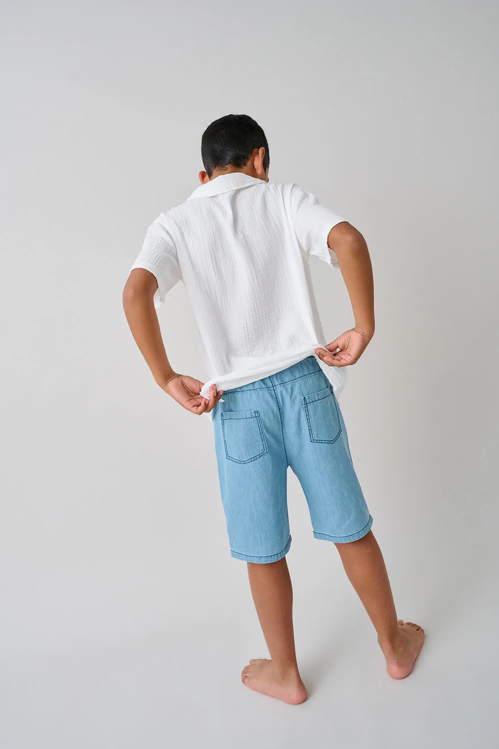 DENIM BERMUDA SHORTS