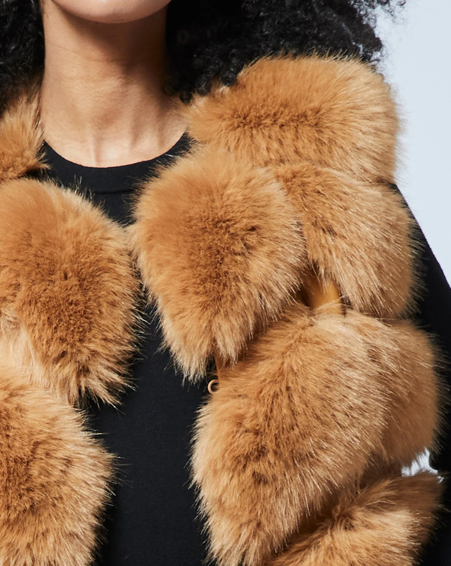 Faux Fur & Faux Leather Vest