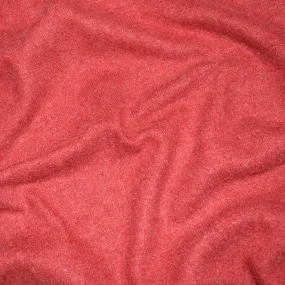 Fiery Red Brushed Jersey Knit Fabric