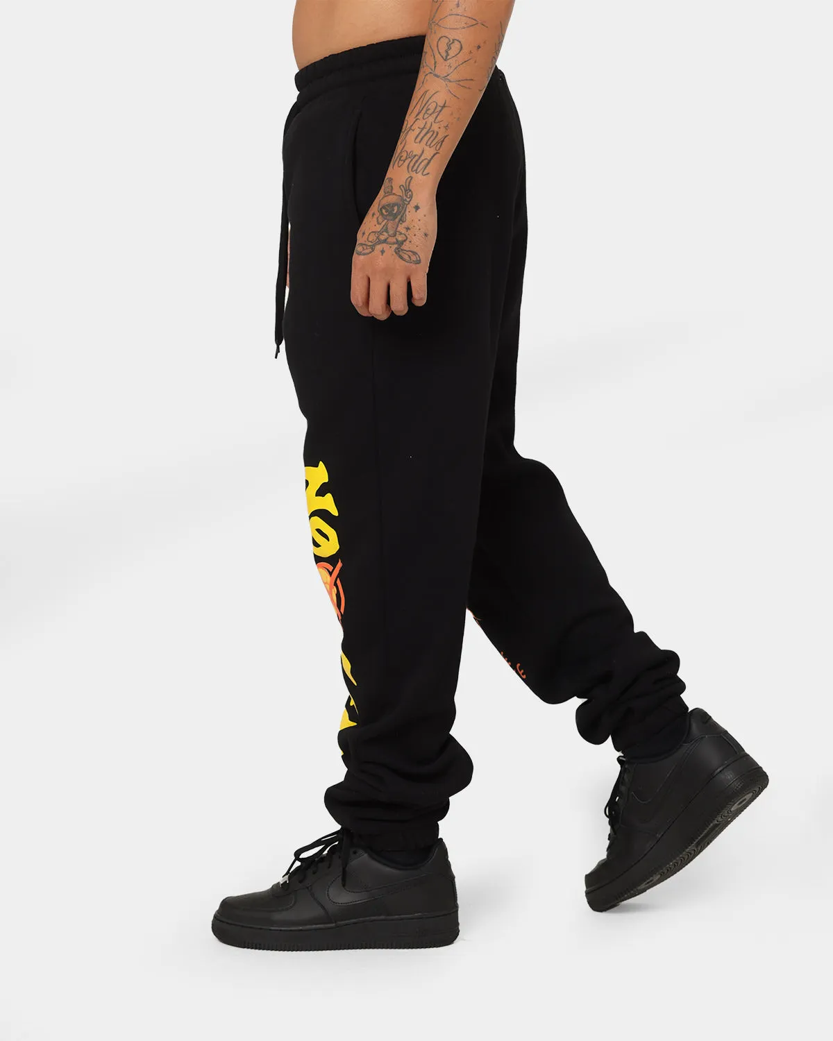 Goat Crew Backend Child Track Pants Black