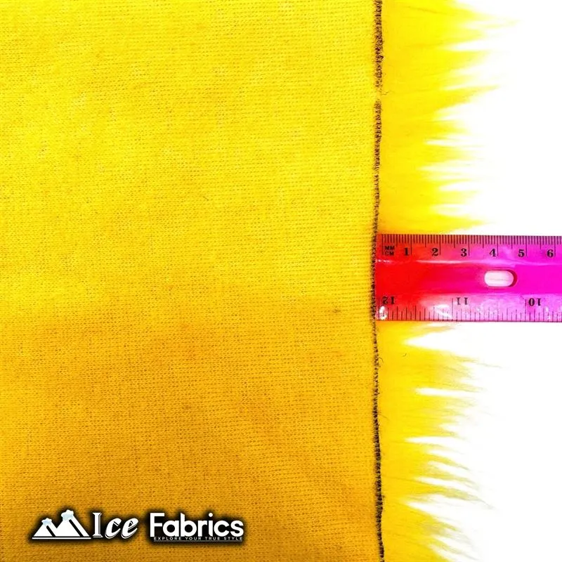 IceFabrics Square Shaggy Long Pile Faux Fur Fabric