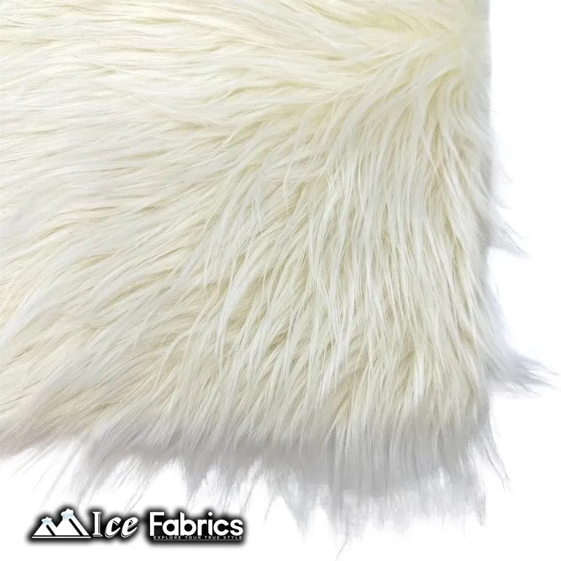 IceFabrics Square Shaggy Long Pile Faux Fur Fabric