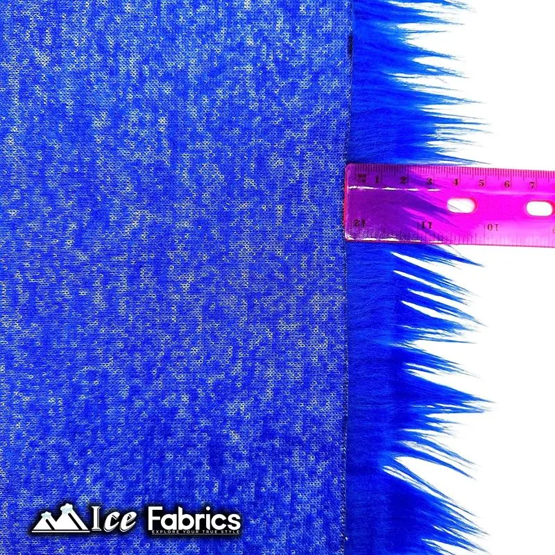 IceFabrics Square Shaggy Long Pile Faux Fur Fabric