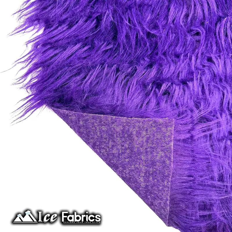 IceFabrics Square Shaggy Long Pile Faux Fur Fabric