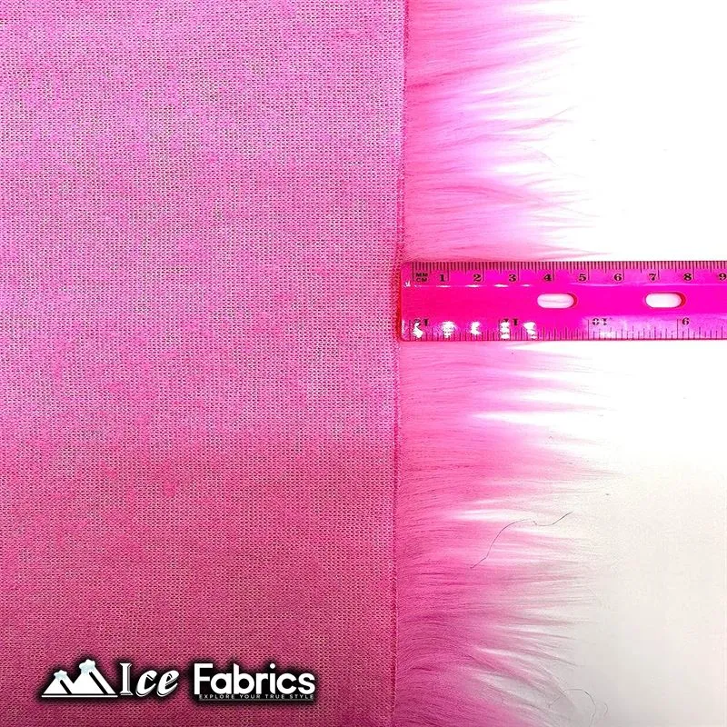 IceFabrics Square Shaggy Long Pile Faux Fur Fabric