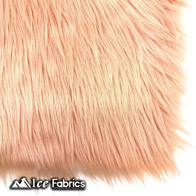 IceFabrics Square Shaggy Long Pile Faux Fur Fabric