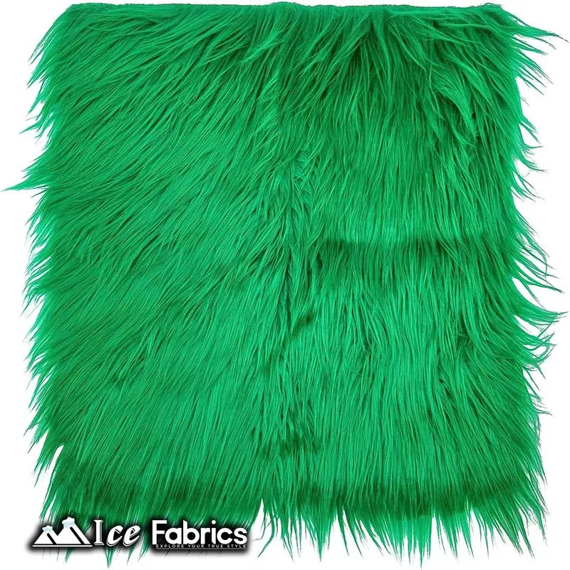 IceFabrics Square Shaggy Long Pile Faux Fur Fabric