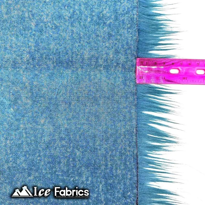 IceFabrics Square Shaggy Long Pile Faux Fur Fabric