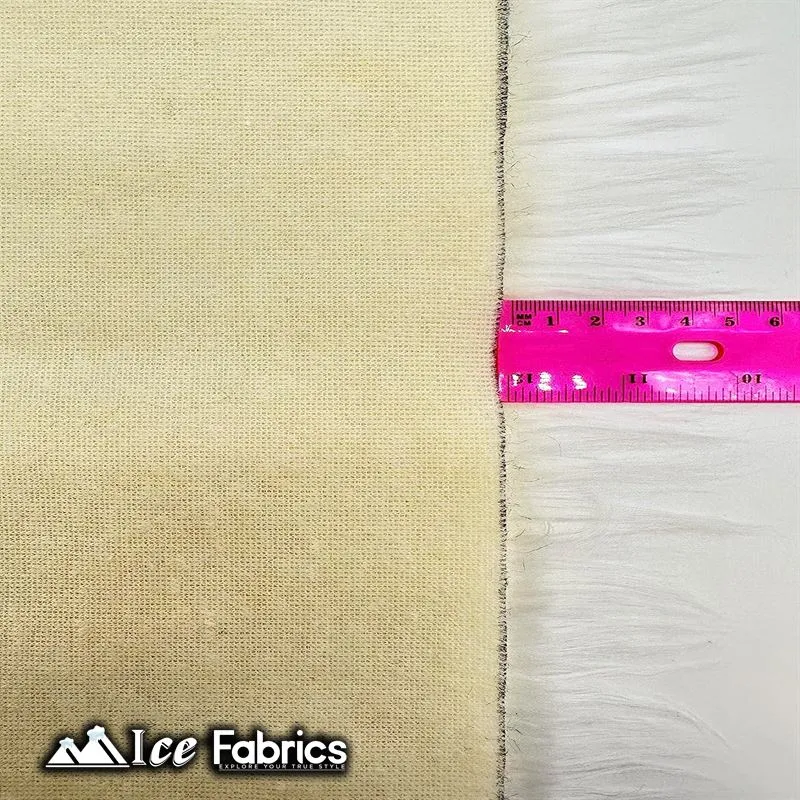 IceFabrics Square Shaggy Long Pile Faux Fur Fabric