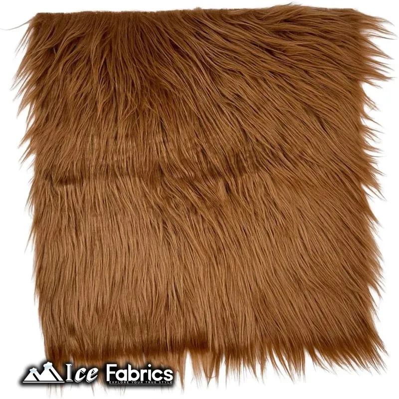 IceFabrics Square Shaggy Long Pile Faux Fur Fabric