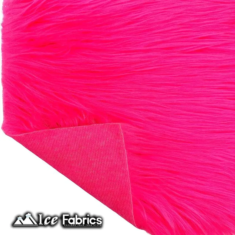 IceFabrics Square Shaggy Long Pile Faux Fur Fabric