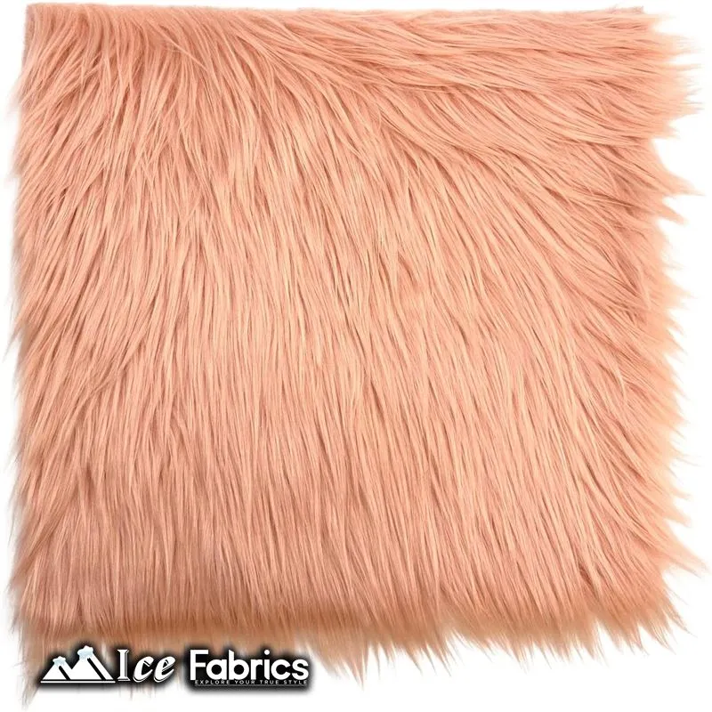 IceFabrics Square Shaggy Long Pile Faux Fur Fabric