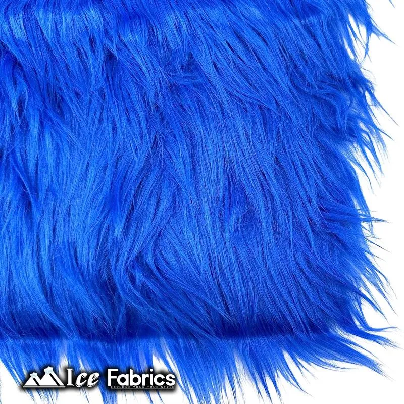 IceFabrics Square Shaggy Long Pile Faux Fur Fabric