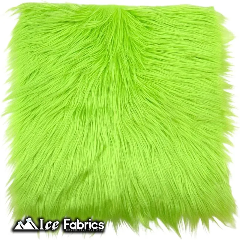 IceFabrics Square Shaggy Long Pile Faux Fur Fabric