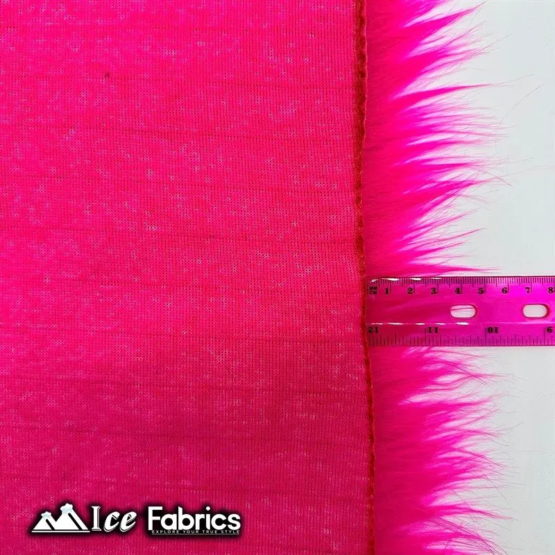 IceFabrics Square Shaggy Long Pile Faux Fur Fabric