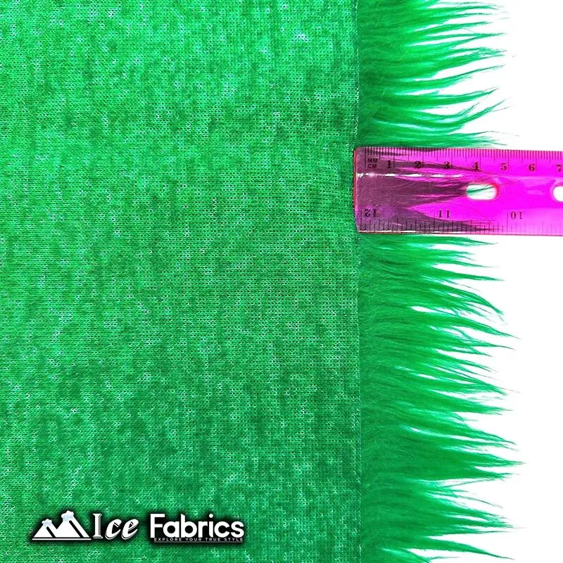 IceFabrics Square Shaggy Long Pile Faux Fur Fabric