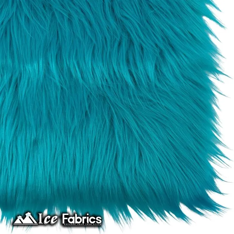 IceFabrics Square Shaggy Long Pile Faux Fur Fabric