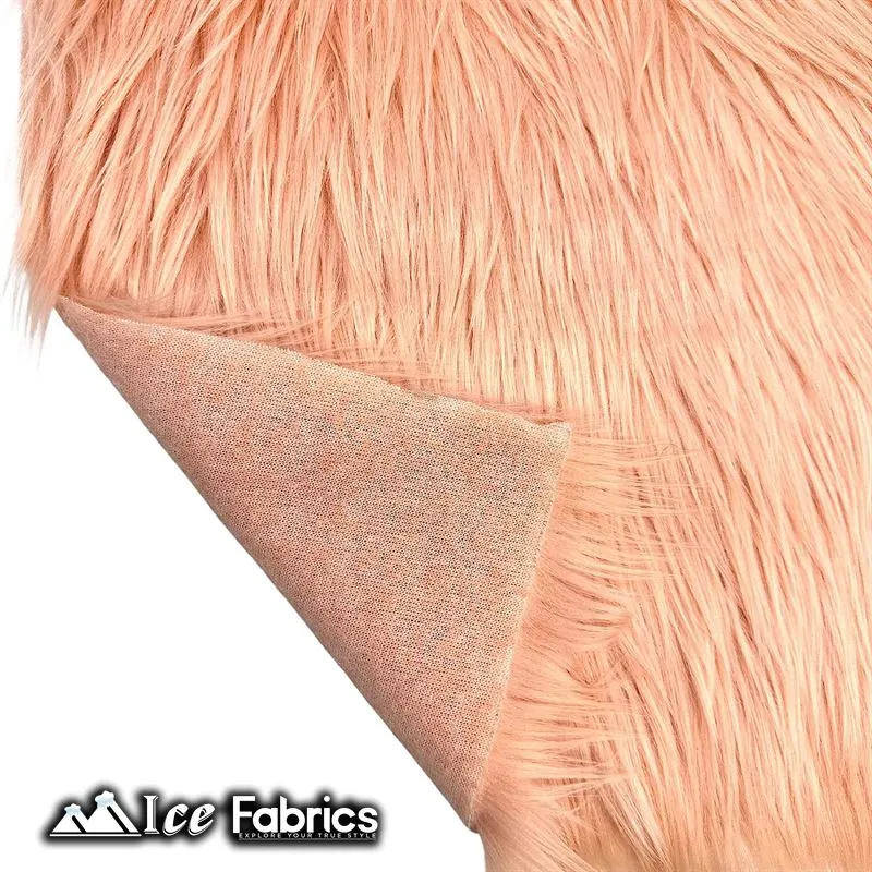 IceFabrics Square Shaggy Long Pile Faux Fur Fabric