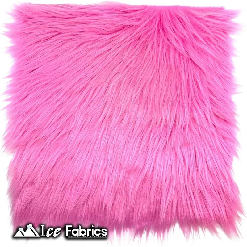 IceFabrics Square Shaggy Long Pile Faux Fur Fabric