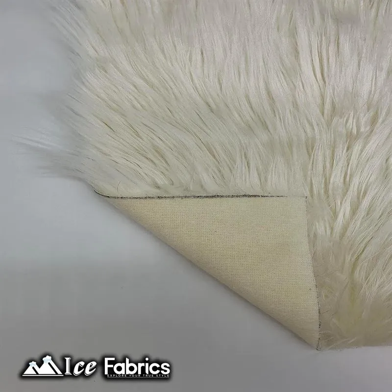 IceFabrics Square Shaggy Long Pile Faux Fur Fabric