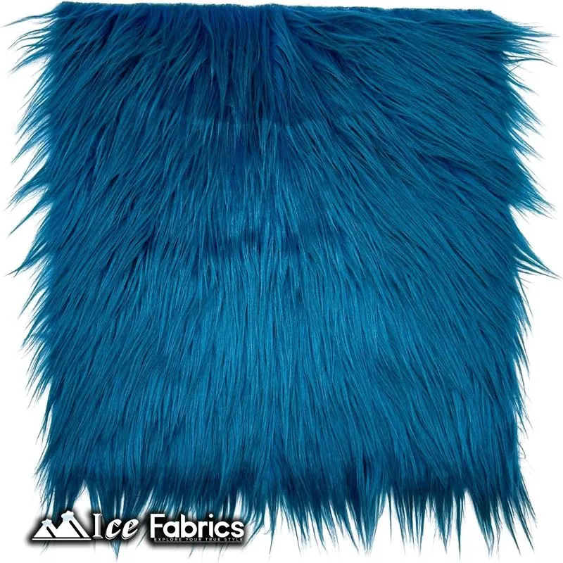 IceFabrics Square Shaggy Long Pile Faux Fur Fabric