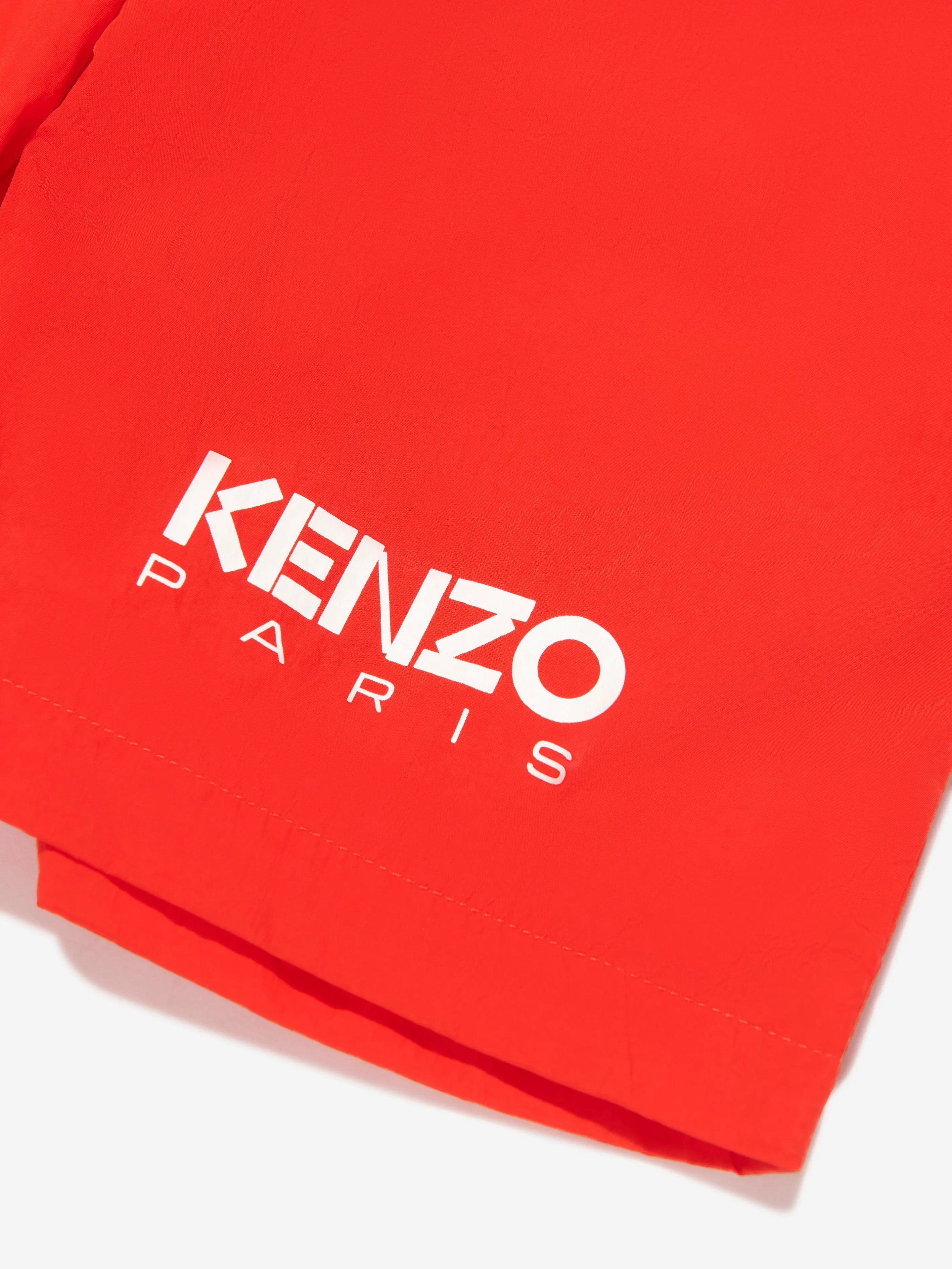 KENZO Boys Bicolour Bermuda Shorts in Red