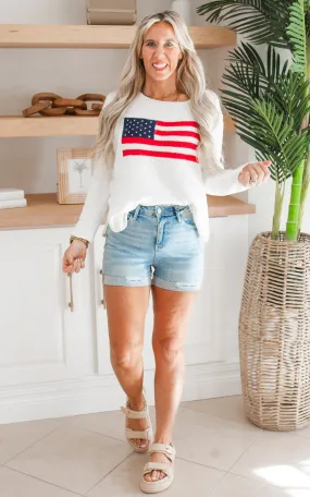 Lightweight Flag So Soft Sweater - DEAL