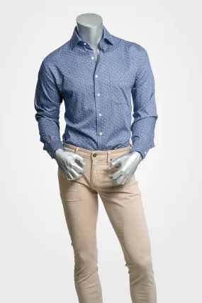 Peter Millar Blue Design Button Down