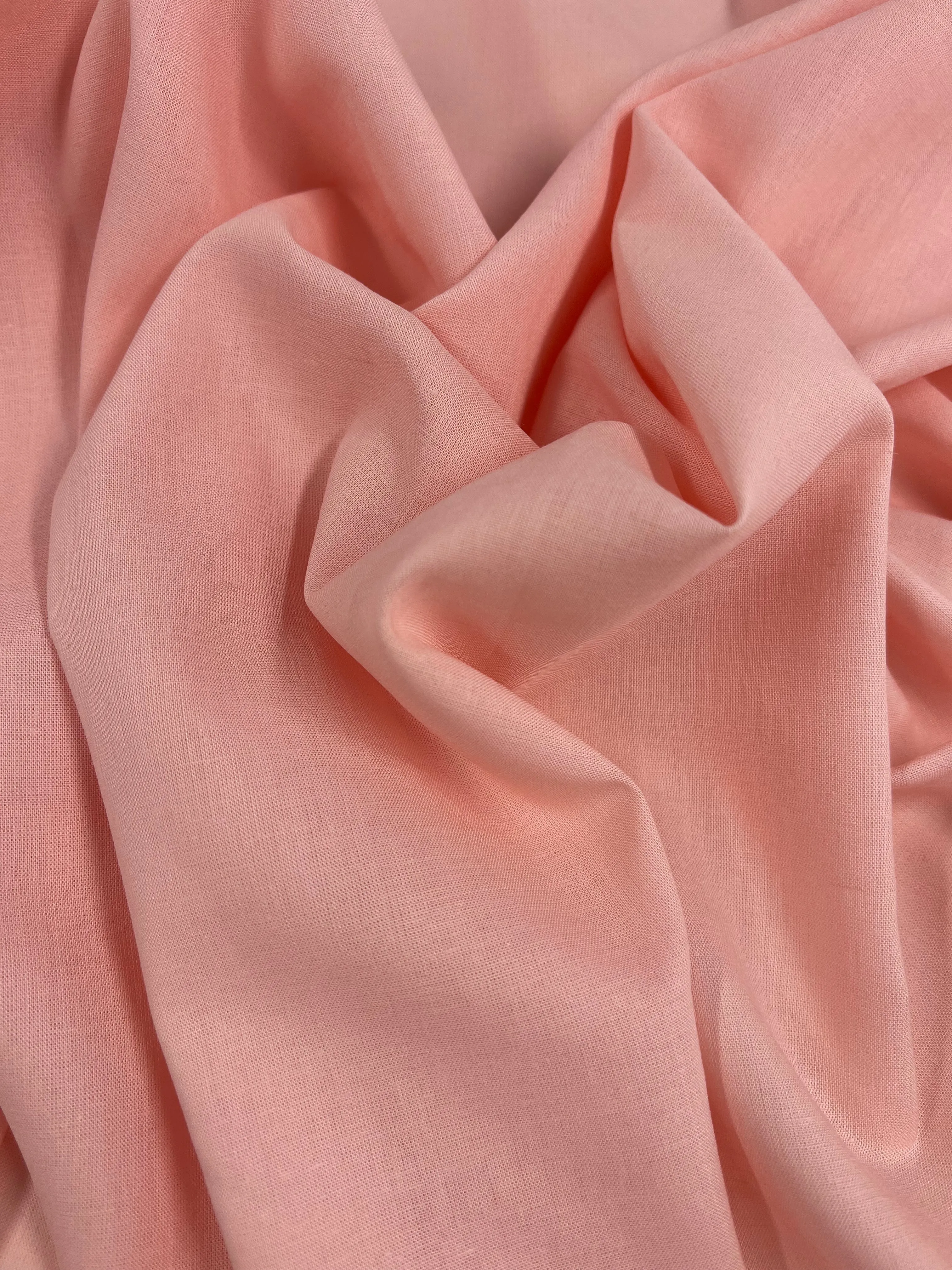 Pure Linen - Salmon Pink - 140cm