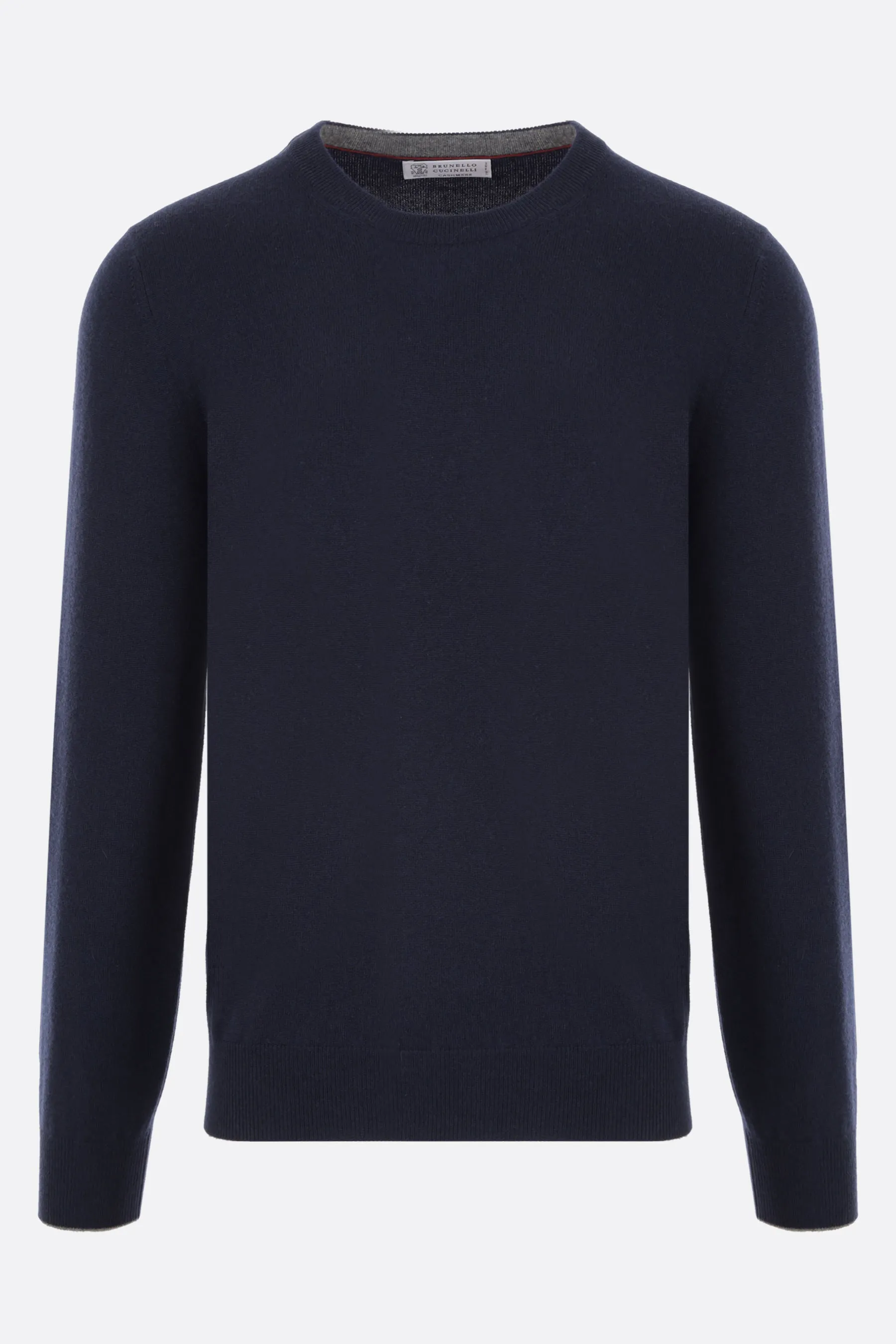 Ribbed Trim Cashmere Sweater