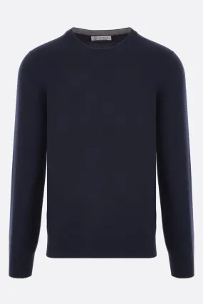 Ribbed Trim Cashmere Sweater