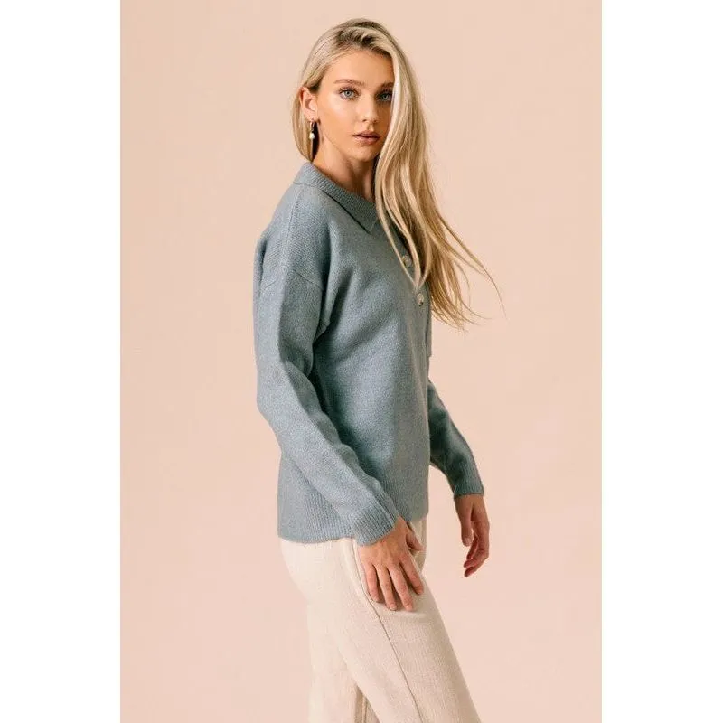 Soft Comfy Collar Sweater