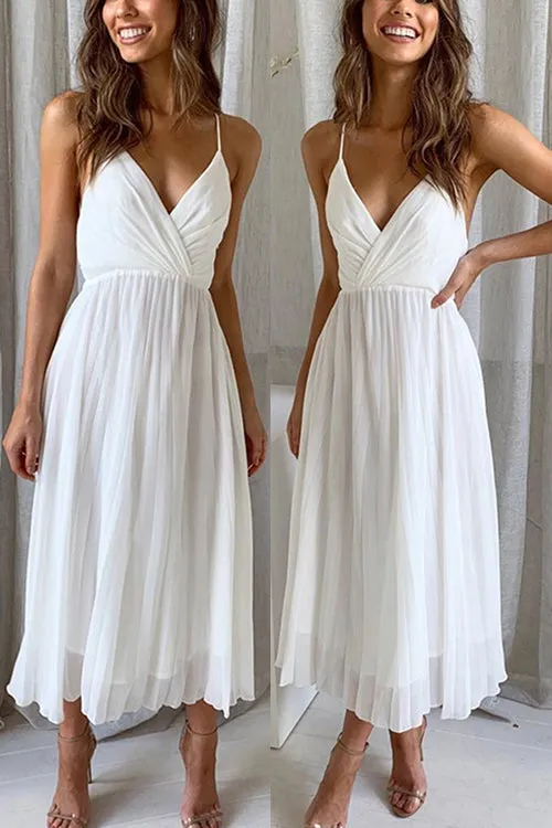 Spaghetti Strap Midi Dress