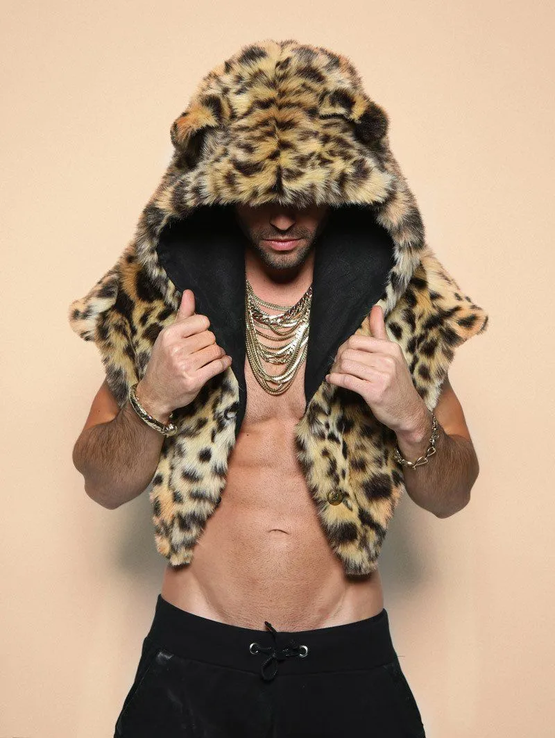 SpiritHood Cheetah Faux Fur Shawl