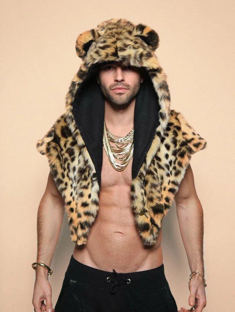 SpiritHood Cheetah Faux Fur Shawl