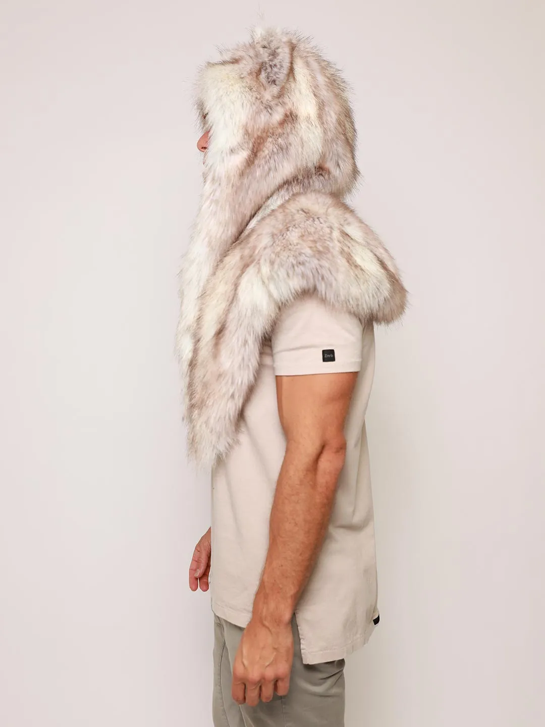 Timber Wolf Collector Faux Fur Shawl | Men's