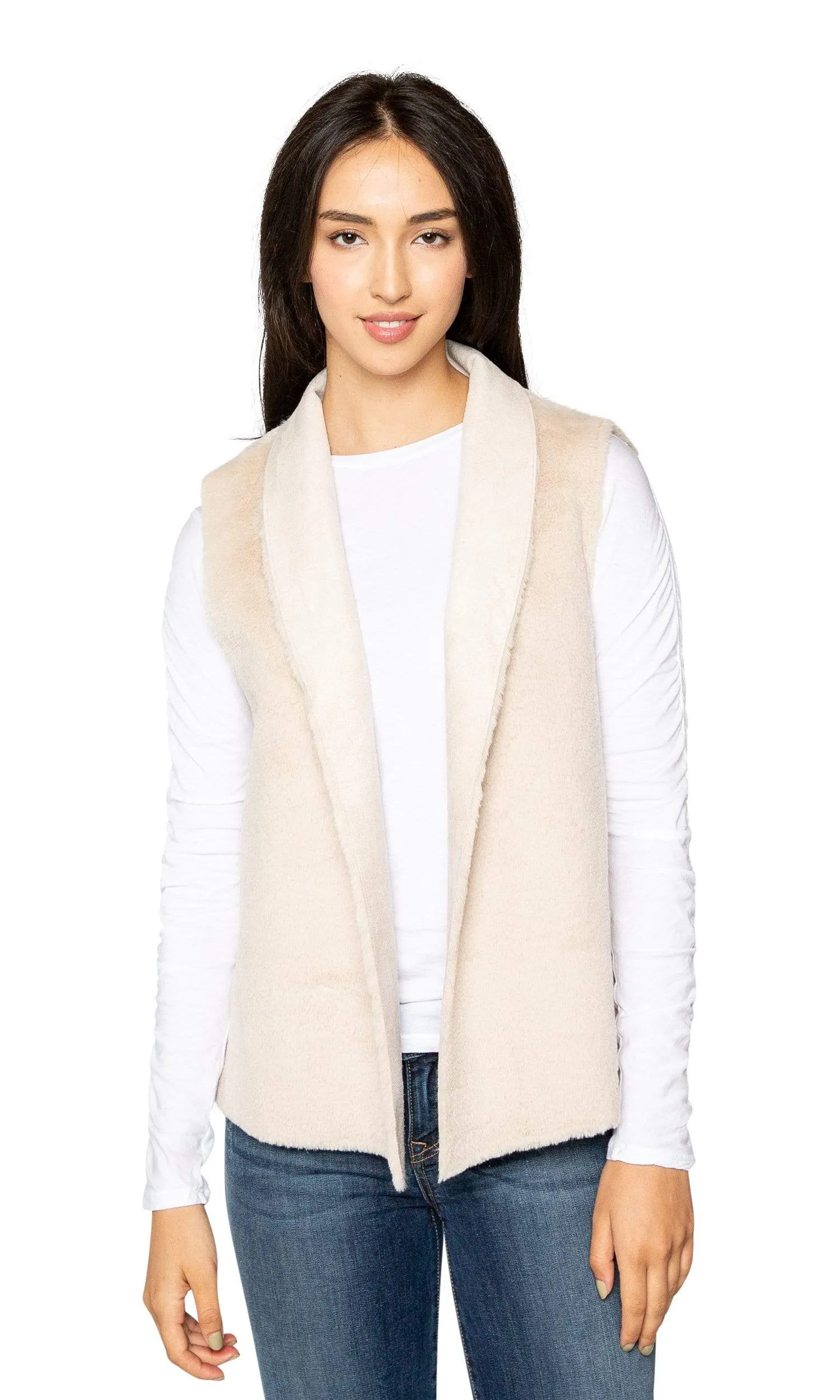 Velvet by Graham & Spencer Yvette Lux Faux Fur Vest