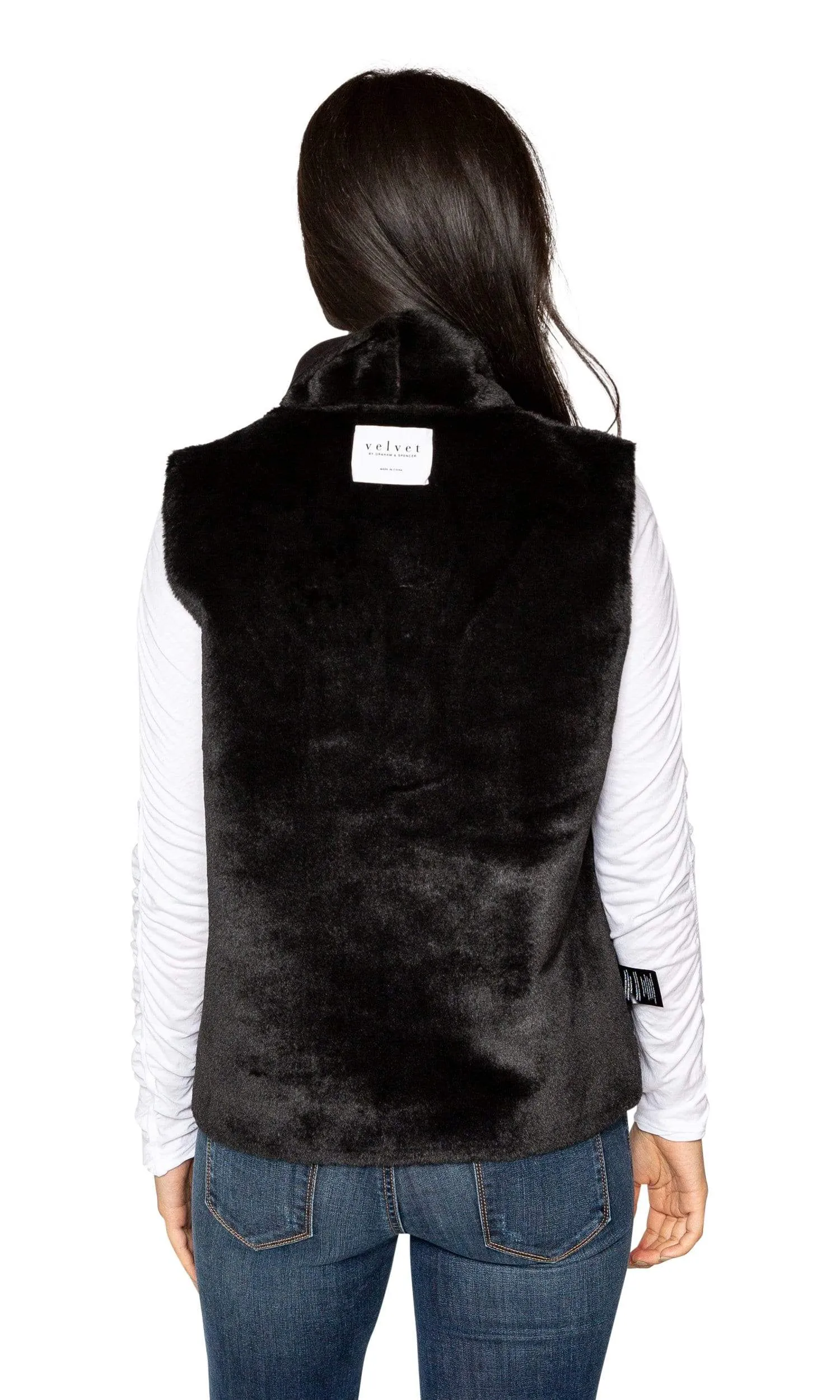 Velvet by Graham & Spencer Yvette Lux Faux Fur Vest