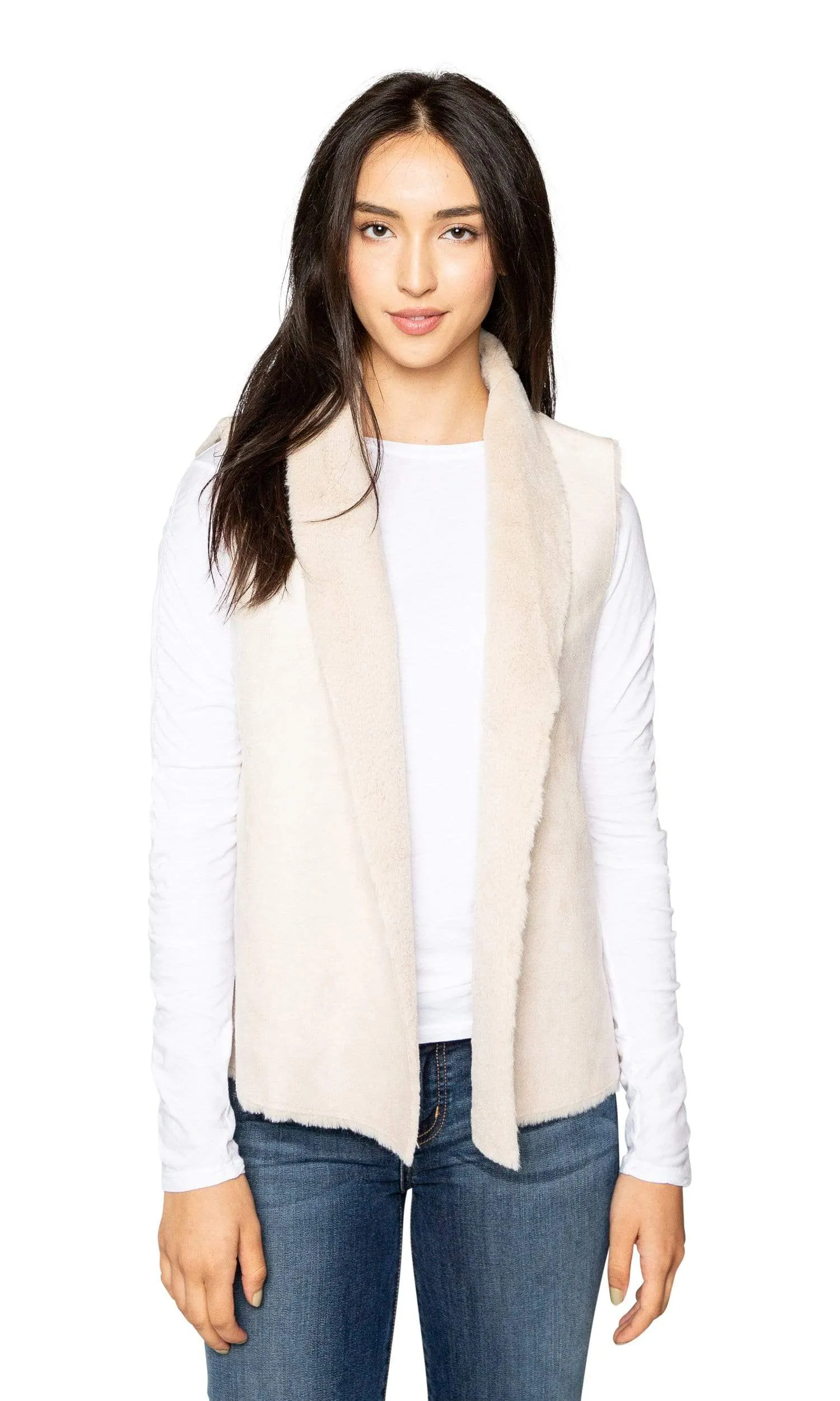 Velvet by Graham & Spencer Yvette Lux Faux Fur Vest