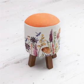 Voyage Maison 42cm Florabunda Russet Linen Stool