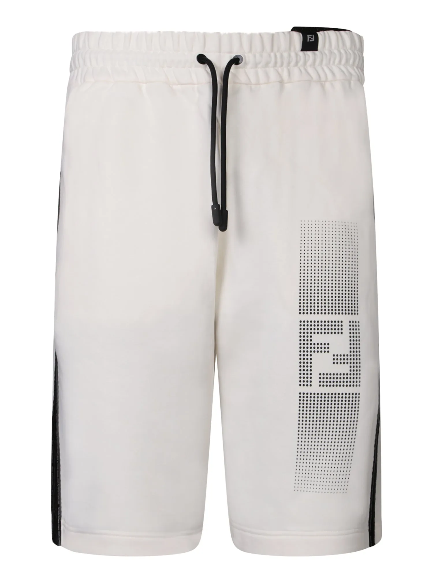 White Activewear Bermuda Shorts