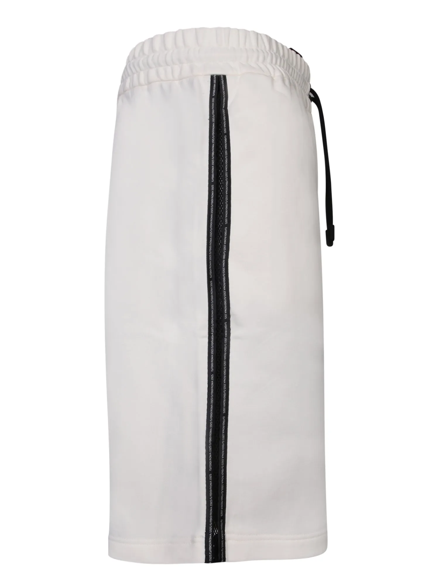 White Activewear Bermuda Shorts