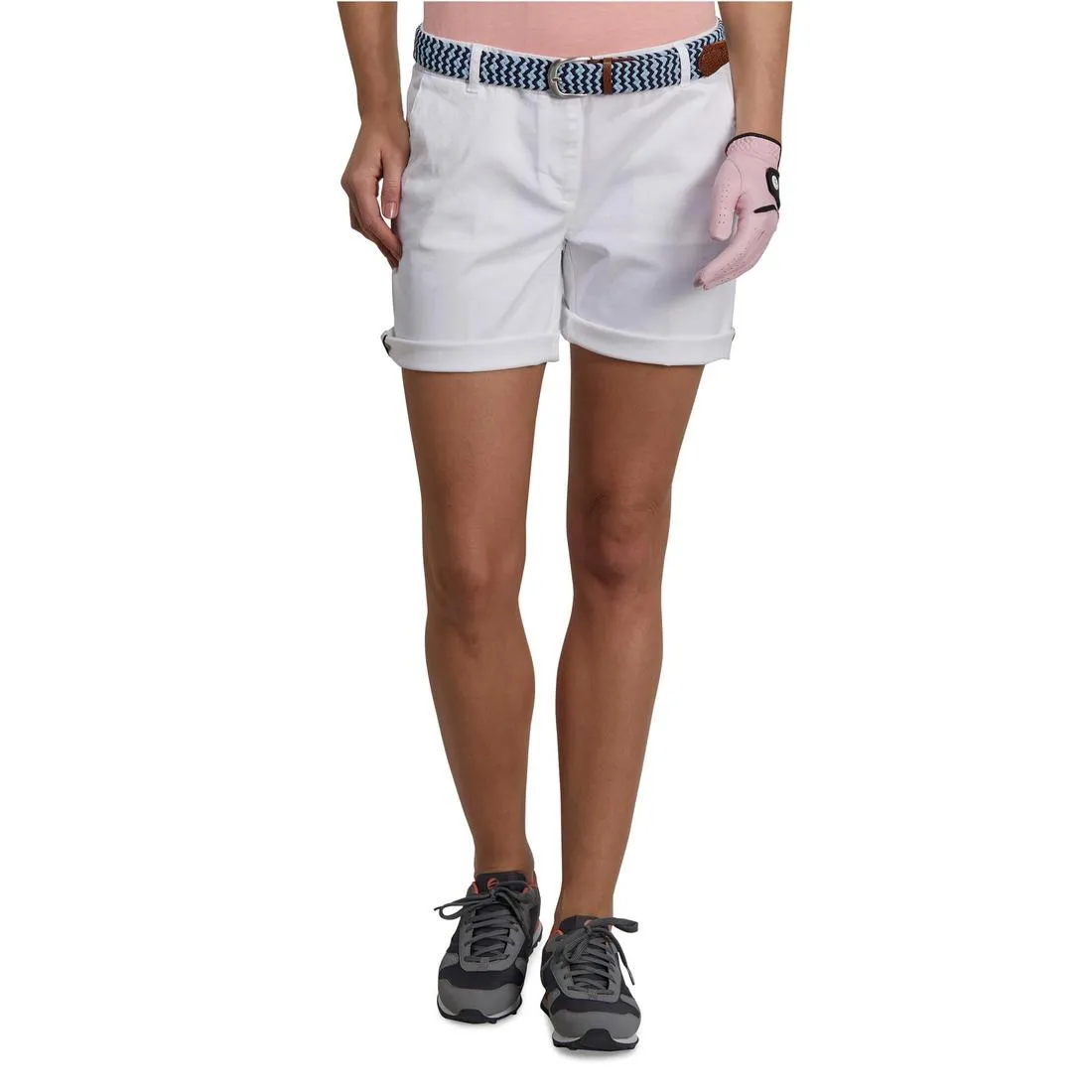 Women Golf Shorts 500 - White